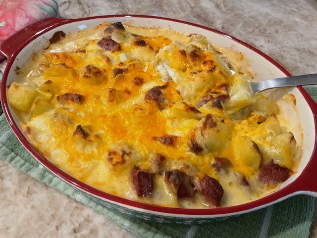 Cheesy Sausage Potato Dish