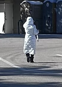 Coat lady in Jupiter