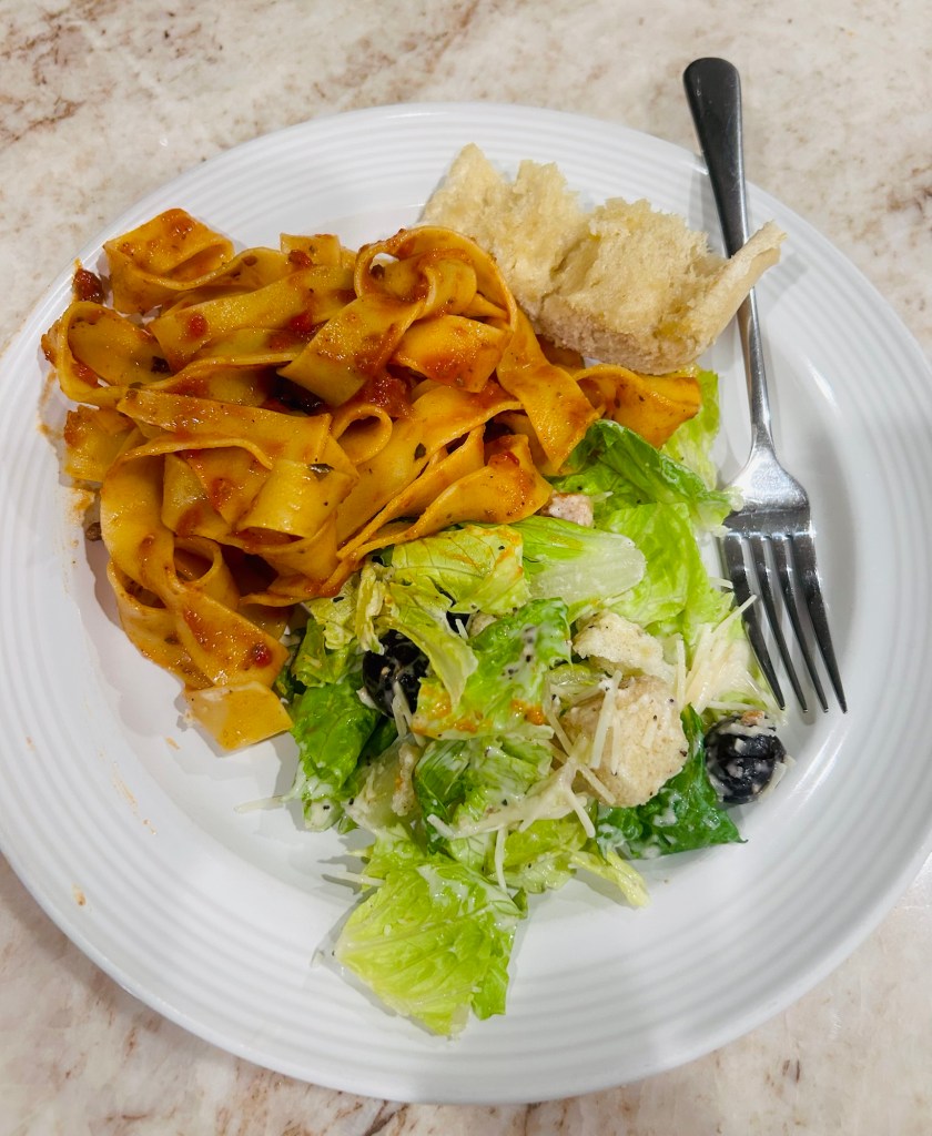 Pappardelle with my fav Rao's sauce